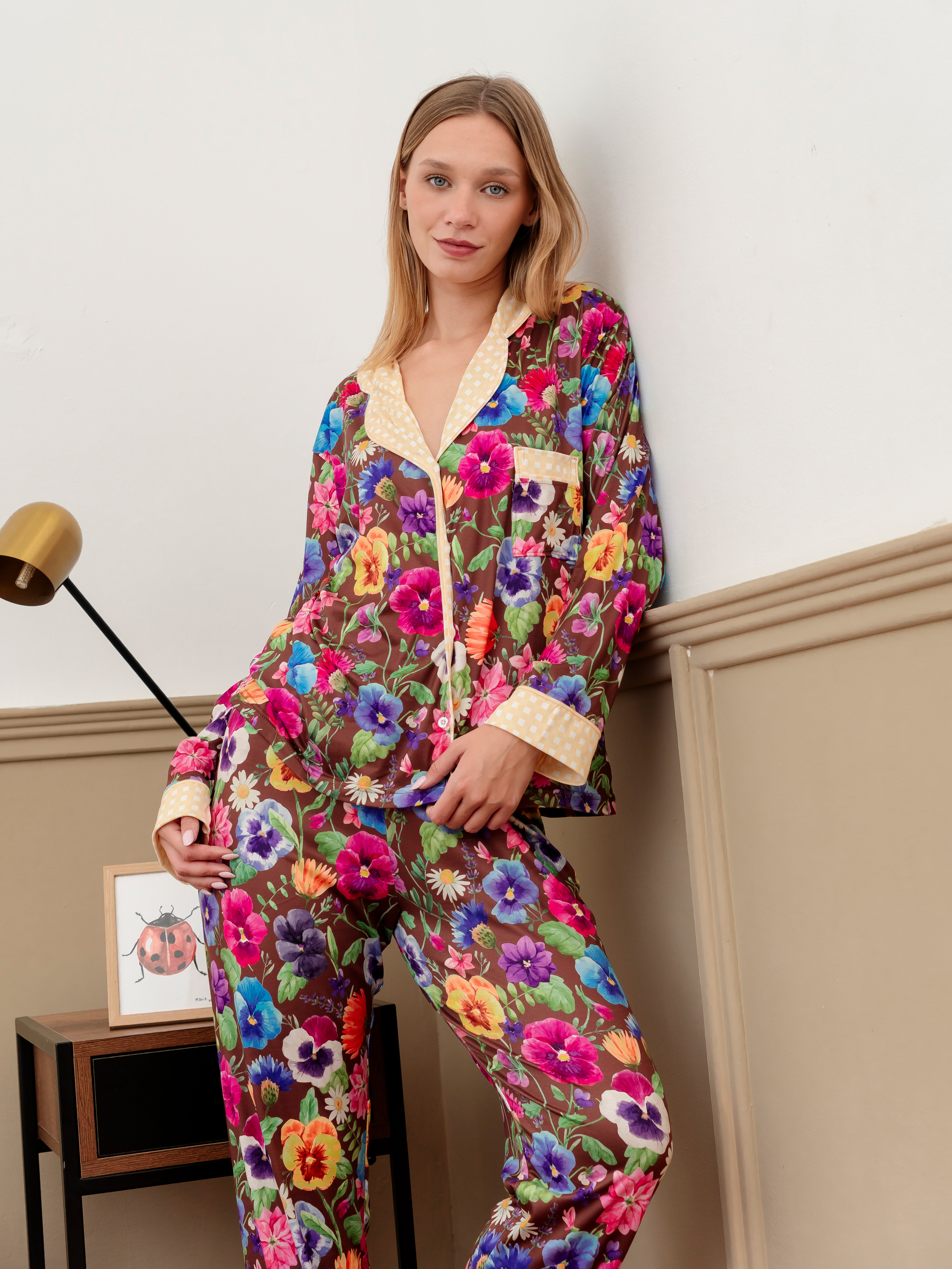 Pijama Brown Garden